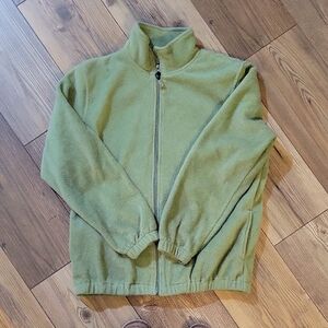 Light Green Full-Zip Fleece Jacket - Women's